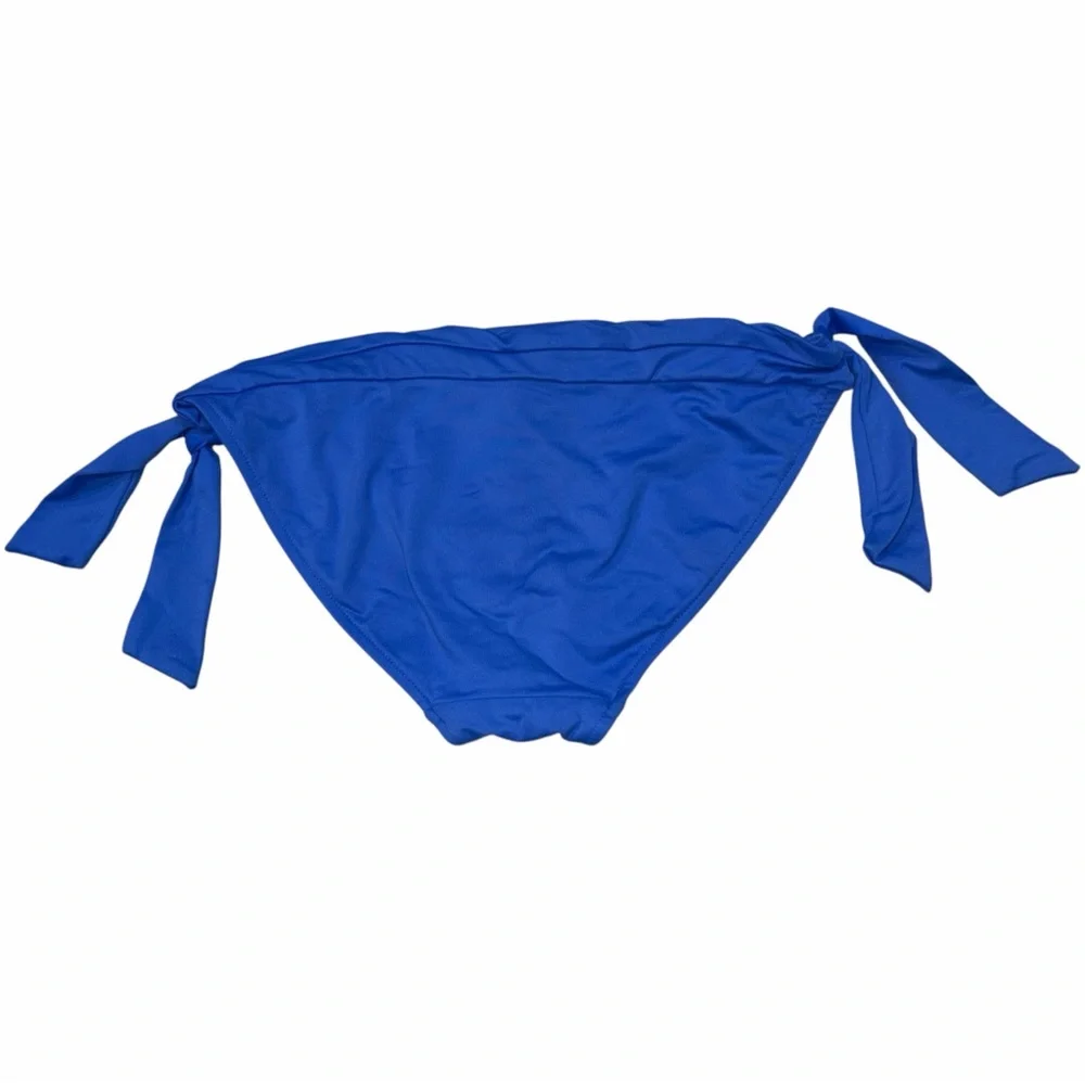 Seafolly Royal Blue Flower Festival Bandeau Halter Bikini size 14
